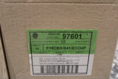 GE 97601 BIAX D ECO 18W 4PIN COMPACT FLUORESCENT F18DBX/841/ECO4P BASE G24Q-2 - Image 1 of 3