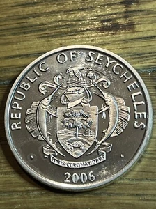 2006 SEYCHELLEN SILBER PROOF 25 RUPIEN 80 JAHRE QUEEN ELIZABETH II - Bild 1 von 2