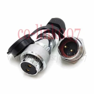 2PIN WATERPROOF CONNECTOR, WS20 HIGH VOLTAGE POWER CABLE BULKHEAD AVIATION PLUG - Picture 1 of 7