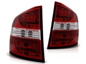 LED rear lights for Skoda Octavia II Wagon 2004-2006 2007 2008 VR-970 Red White - Imagen 1 de 1