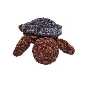 Handmade Crochet Sea Turtle Stuffed Toy – Brown & Onix - Picture 1 of 6