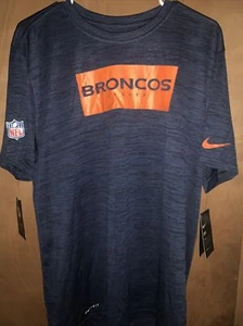 Denver Broncos NFL Nike Dri-Fit Performance T-shirt Adult Large - Picture 1 of 2