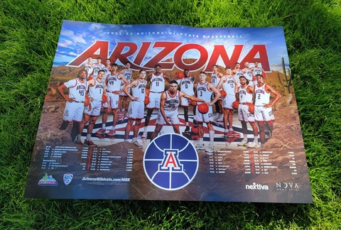 2022-2023 ARIZONA WILDCATS BASKETBALL POSTER NCAA FINAL FOUR PAC 12 NIKE Cover