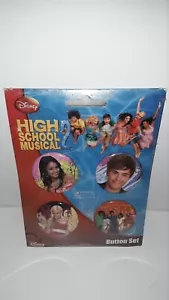 Disney High School Musical 2 Button Set Of 4 - Picture 1 of 1