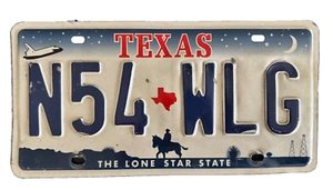 Texas Space Shuttle American License Licence USA Number Plate Tag N54 WLG - Picture 1 of 5