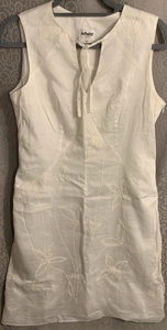 Abito Infinitif Paris misto lino senza maniche impreziosito avorio taglia 42 (10) LEGGI - Foto 1 di 13