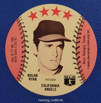 1976 Isaly's Discs Nolan Ryan HOF Angels - Early Oddball - 10+ Items Ship FREE! - Image 1 of 2