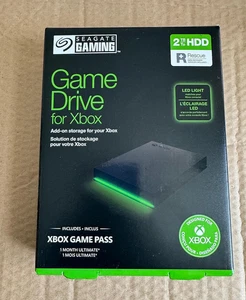 Seagate Game Drive HDD Hard Drive for Xbox - 2 TB Black + 1 Month Game pass NEW - Picture 1 of 1