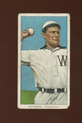1909-11 T206 Baseball #421 Germany Schaefer (Washington) Polar Bear GD *h1 - Image 1 of 2