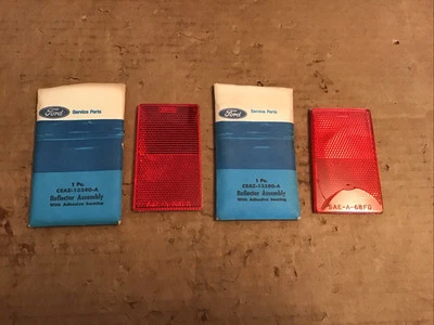 1968 Ford Galaxie 500 XL LTD Quarter Panel Extension Reflectors NOS Pair  - Image 1 of 4