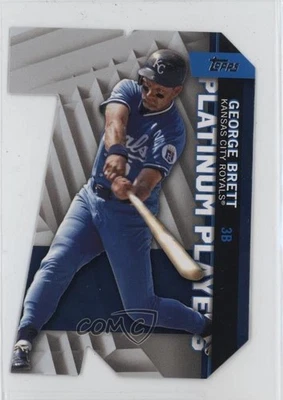 2021 Topps Topps Platinum Players Die-Cuts Blue George Brett #PDC-8 HOF - Image 1 of 2