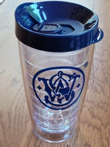 S&W Smith & Wesson 16oz Vaso Taza Café Tapa Doble Pared Transparente Libre de BPA - Imagen 1 de 7