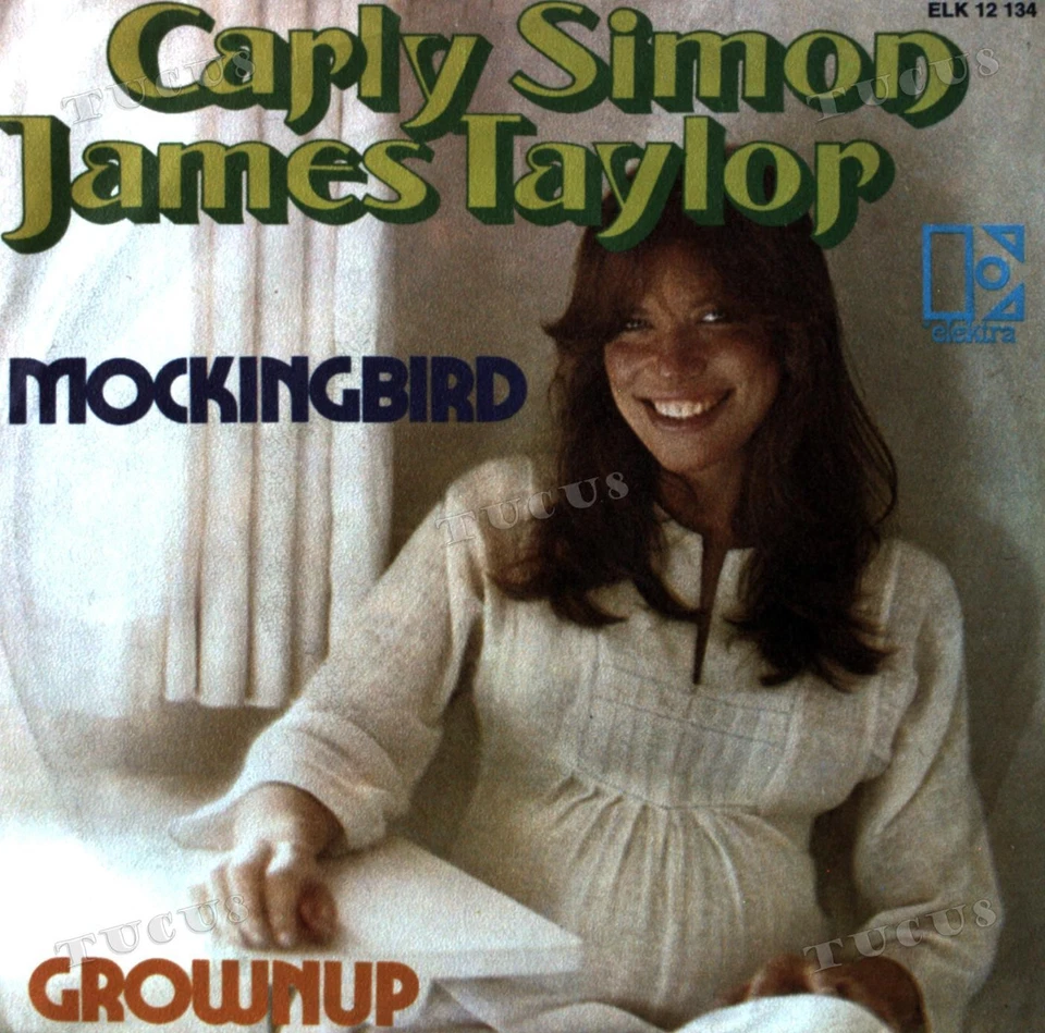Carly Simon & James Taylor - Mockingbird / Grownup 7in (VG/VG) .* - image 1 of 1