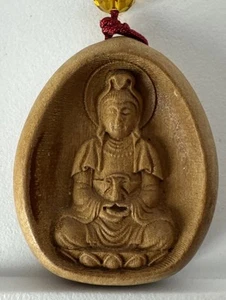 Llavero Buda Amuleto “Protección” Madera Tallado a Mano/primera bendición coche - Imagen 1 de 14