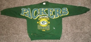 Vintage 90s NFL Green Bay Packers Sweatshirt Pullover Herren Größe L / XL - Bild 1 von 2