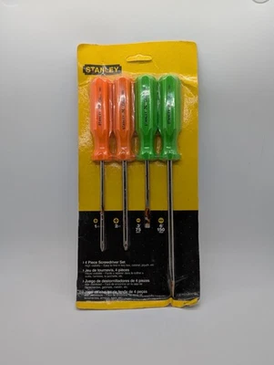 Stanley Hi-Glow Screwdriver Set 64-003 USA 1998 Y2K  High Visibility Rare READ - Image 1 of 4