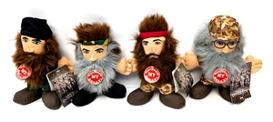 Duck Dynasty A&E 8 "Plush Set Of 4 Talking Robinsons New Batteries Installed - Picture 1 of 14