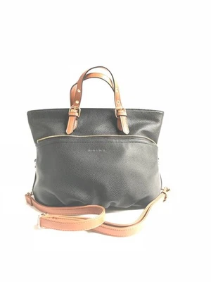 More & More Handtasche Damen Schultertasche Kunstleder Schwarz 50296-9078