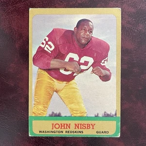 1963 Topps Set John Nissan raro SP #163 WASHINGTON REDSKINS - EN MUY BUENA CONDICIÓN-EX - Imagen 1 de 2