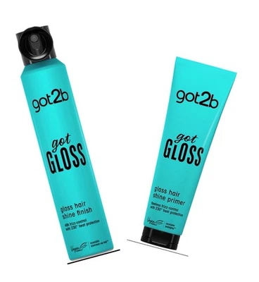 2 PACK got2b Gloss - Shine Primer 150ml + Shine Finish (Hair Spray) 200ml - Image 1 of 4
