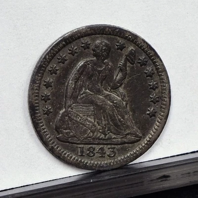 1843 Seated Half Dime - Ch VF Details, Dark (#61121-L) - Image 1 of 4