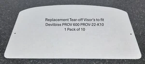 Visera desgarradora de repuesto para adaptarse a Devilbiss PROV 600 PROV-22-K10 (Paquete de 10) - Imagen 1 de 1