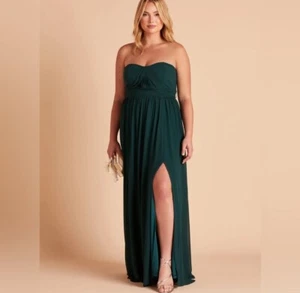 Birdy Grey GRACE CONVERTIBLE DRESS CHIFFON EMERALD Curve 2X NEW NWT BRIDESMAID  - Picture 1 of 6