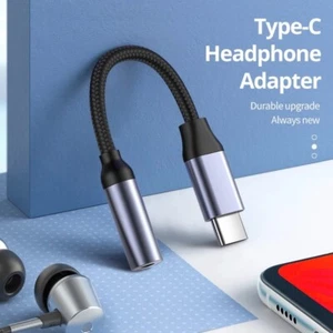 Menge 2 USB Typ C zu 3,5 mm Kopfhörer Buchse Digital Audio Adapter Konverter - Bild 1 von 2