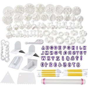 Fondant Ausstecher Set Kuchen Dekoration Zubehör Frequenzsortiment 80 Stk - Bild 1 von 2