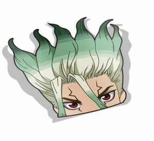 Senku | Dr. Stone | Peeker - Peek - Anime Vinyl Car Stickers NEW - Picture 1 of 1