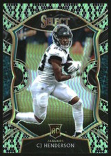 2020 Select Prizm Green and Black Snakeskin #89 C.J. Henderson RC /2