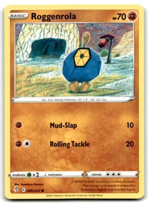 2021 Sword & Shield - Evolving Skies Roggenrola 2 Basic/Common #86 - Image 1 of 2