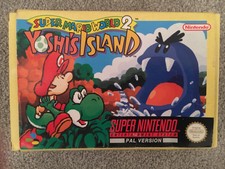super mario world 2 yoshis island snes Boxed