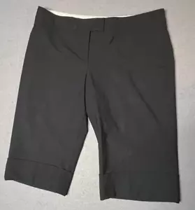 The Limited Black Dress Shorts Bermuda Women's Size 10 CASSIDY FIT Cuffed Classy - Picture 1 of 12