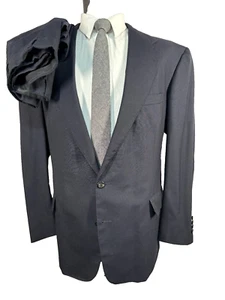 Polo por Ralph Lauren Hombre Azul Lana 2 Piezas Traje 45R Chaqueta 37x30 Pantalón - Imagen 1 de 13