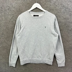 AllSaints Jumper Mens Small Grey Aven Crew Jumper Pullover Sweater Top - Picture 1 of 11