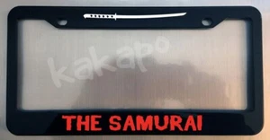 Marco de placa de matrícula negro brillante The Samurai - Imagen 1 de 5