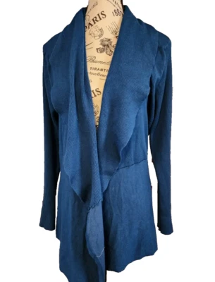 Cárdigan ALLISON BRITTNEY azul rayón - talla L Foto 1 de 4