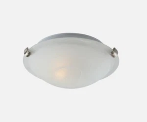Volume Lighting (1) Light Indoor Brushed Nickel Semi-Flush Mount Ceiling Fixture - Picture 1 of 3