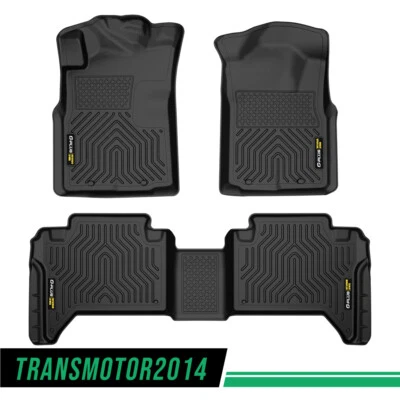 Floor Mats All Weather Car Liners TPE Fit For 2005-2011 Toyota Tacoma Double Cab Foto 1 de 4