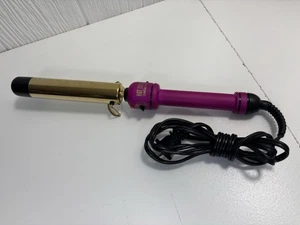 Hot Tools 1-1/4in l Prof. Hair Curling Iron 24K Gold Barrel Pink HTIR1579 Works - Picture 1 of 12