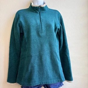 Kuhl Womens Alaska Fleece Pullover Teal 1/2 zip Hiking Outdoor Small Cozy Warm - Picture 1 of 11