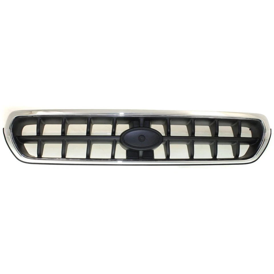 Front Chrome Shell with Painted Silver Black Grille For 2003-2004 Subaru Outback Foto 1 de 4
