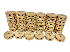 Tinkertoy 42 Spools 1 Hole Replacement Parts Wooden Tinker Toy Pieces Large Lot - Picture 1 of 15