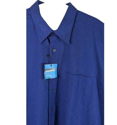 Camisa George Foreman Comfort Zone Azul Para Hombre 3XL XXXL 18.5 34/35 Manga Larga Foto 1 de 4