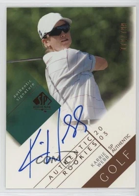2003 SP Authentic Rookies Signatures/799 Karrie Webb #108 Rookie Auto RC Foto 1 de 2