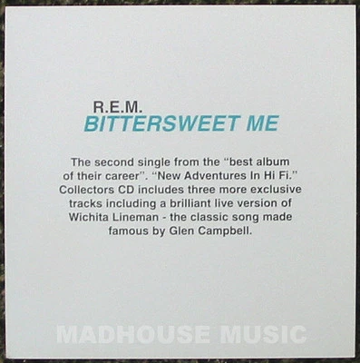 R.E.M. Bittersweet UK PROMO Only DISPLAY CARD Post Free* REM - Image 1 of 4