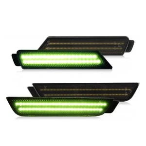 4Pcs Green Front & Rear LED Side Marker Lights Lamp For Chevy Camaro 2010-2015 - Picture 1 of 9