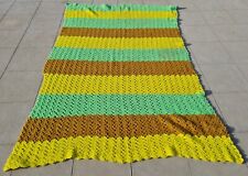 Hand Woven Wool Qurashi Bed Sheet Rug Blanket Wall Hanging throw 5.10 x 4.3 Ft