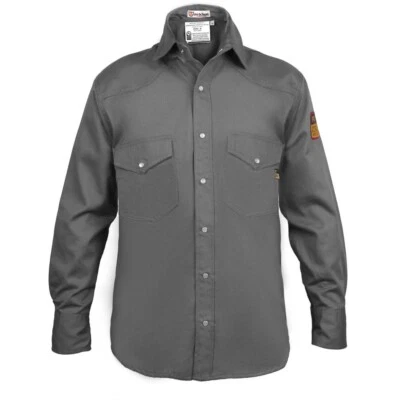 Flame Resistant FR Welding Shirt - Heavy Weight - 100% Cotton - 9 oz - Image 1 of 4